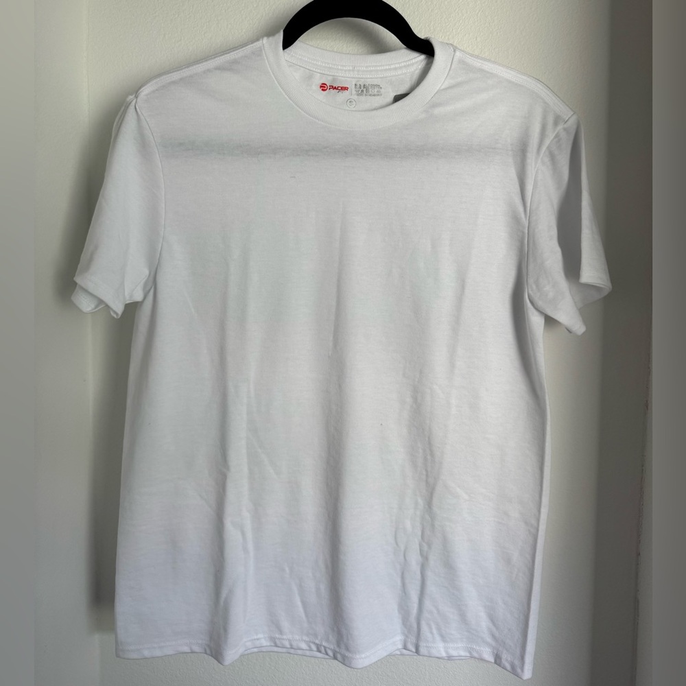 PACER Men's Crisp White Short Sleeve Tee
